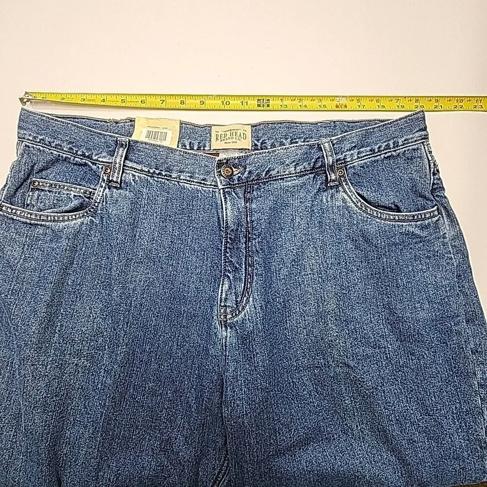 Red Head Jeans Fleece Lined Denim Size 40 x 32 Relaxed Men's Medium Wash NEW